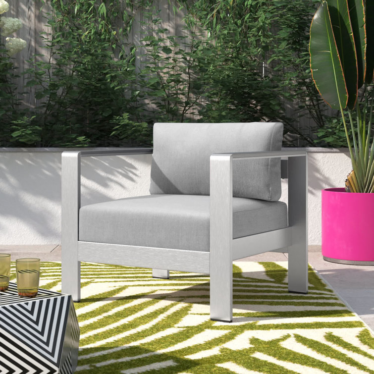 Etta Avenue™ Lannah Patio Chair with Sunbrella Cushions | Wayfair